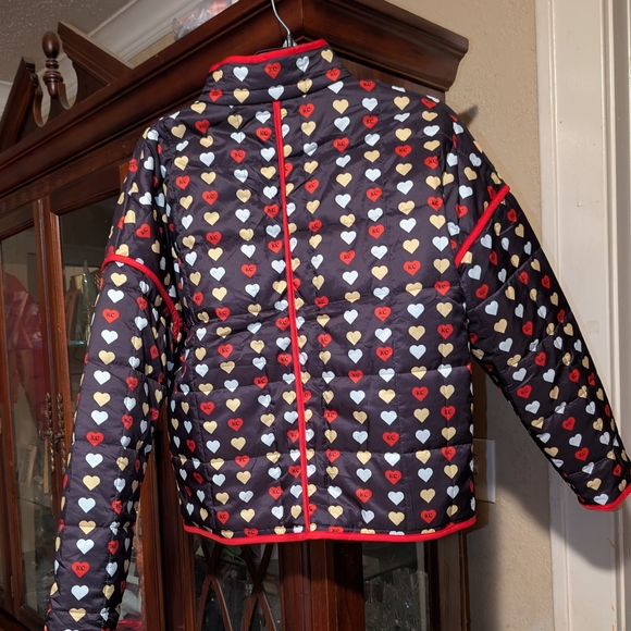 Heart Pattern Kids Jacket - Picture 2 of 3